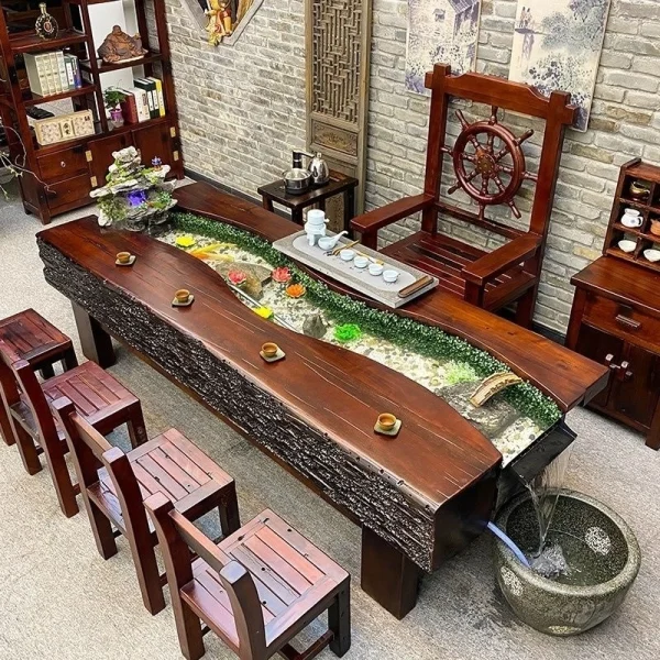 一體禪意流水組合茶台