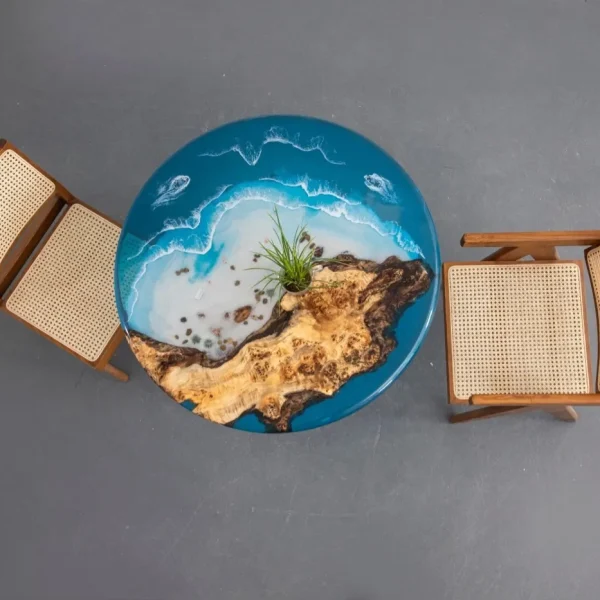 小圓桌樹脂海洋