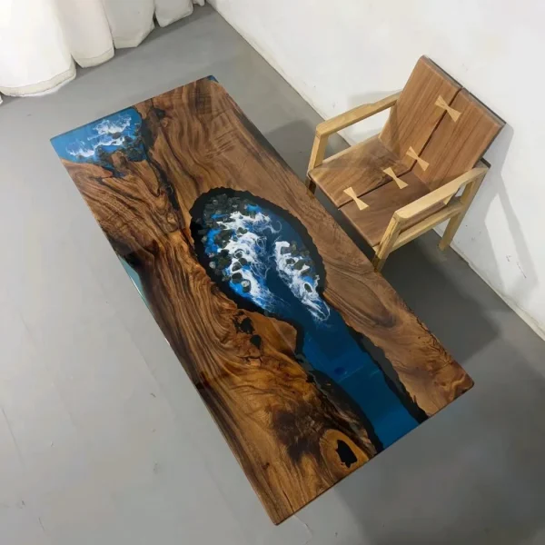 原木樹脂茶台