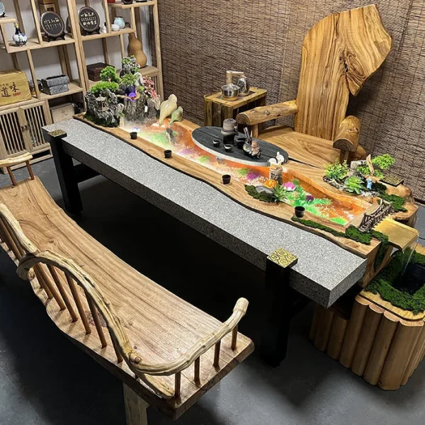 新中式風流水茶台