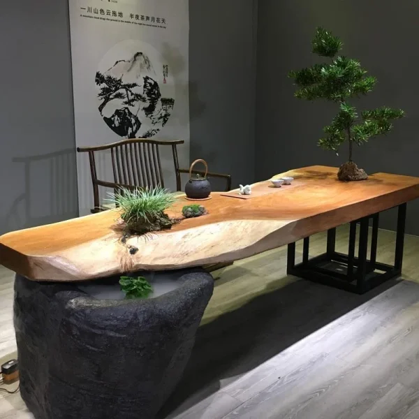 實木循環流水茶台