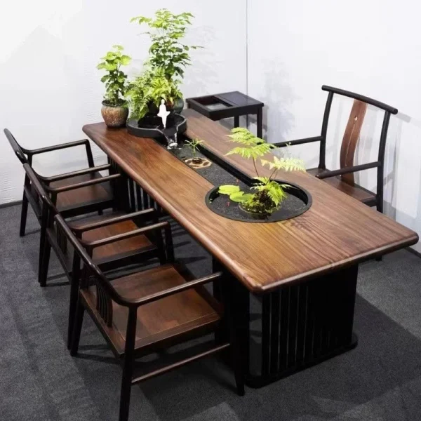 實木流水茶台