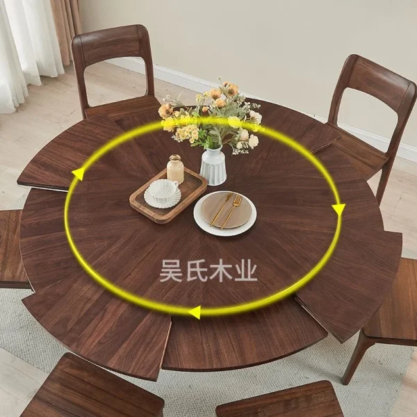 旋轉可伸縮餐桌