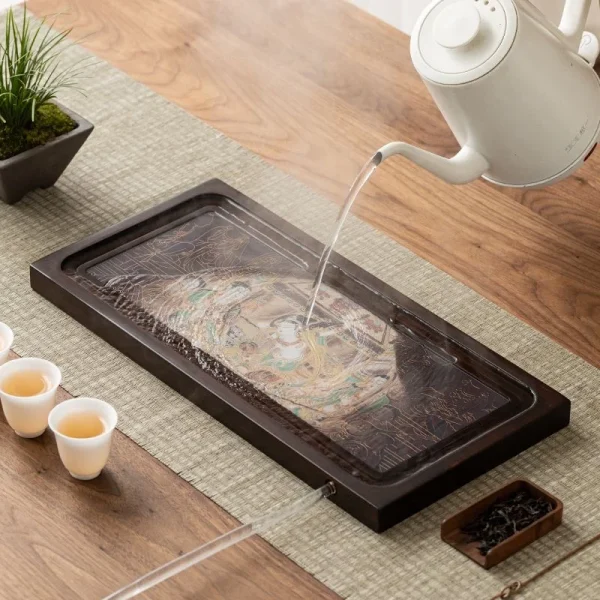 遇水變色石茶盤