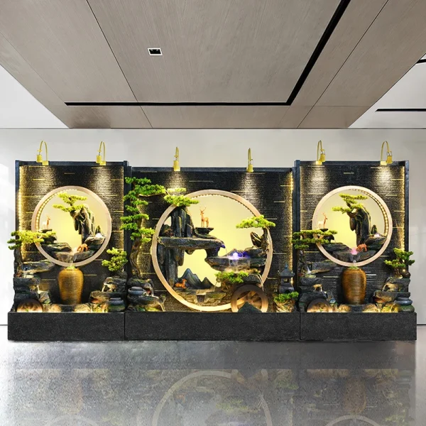 假山魚池噴泉裝飾