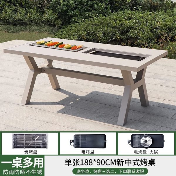 铝合金燒烤餐桌椅：圖片 2