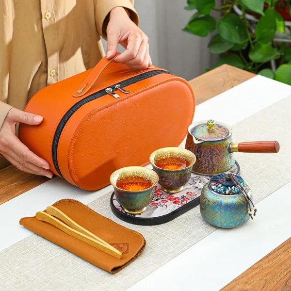 便攜式七彩茶具