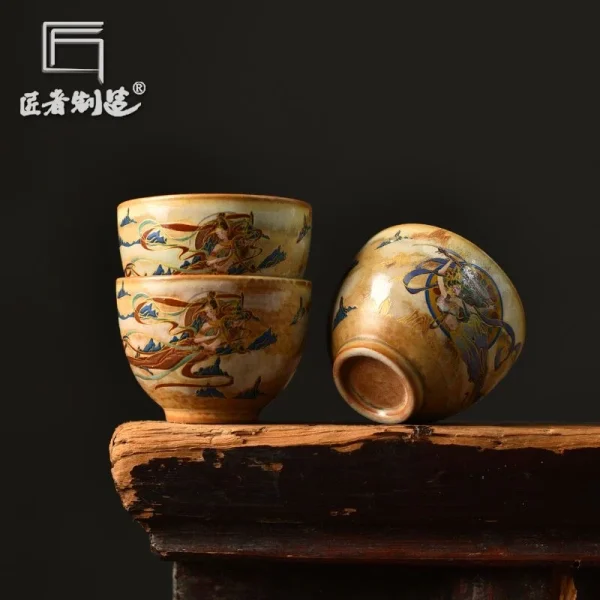 敦煌飛天茶杯
