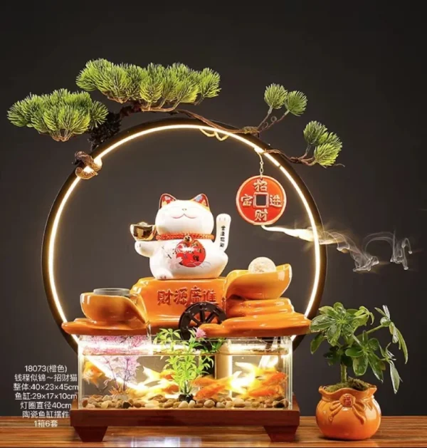 （橙）生意興隆帶魚缸